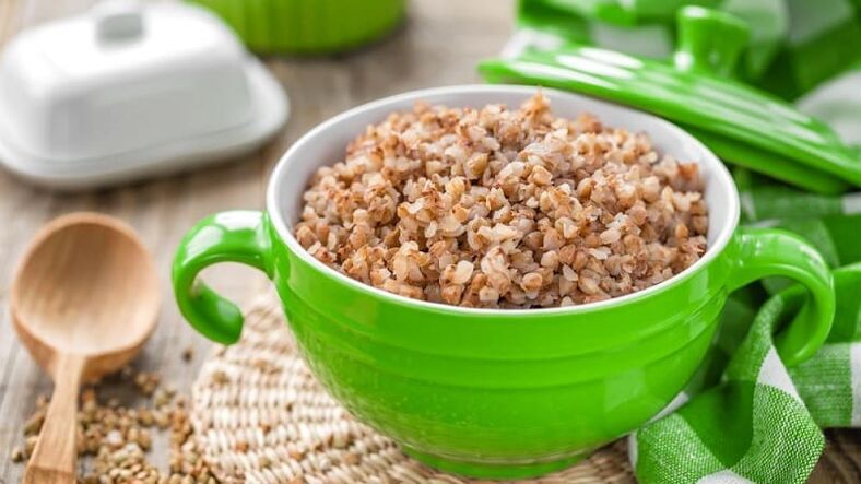 Buckwheat porridge pisua galtzeko
